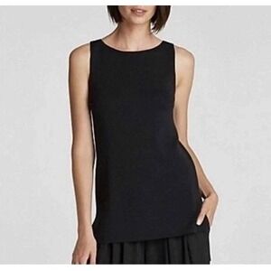 EILEEN FISHER Sleeveless 100% Wool Long Knit Sweater Tank Sz LARGE